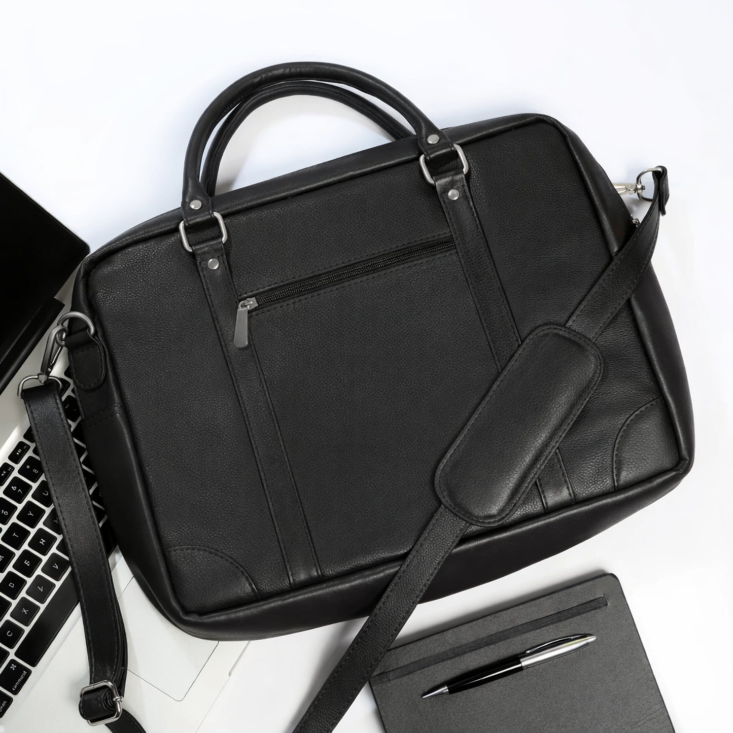 Leather Dera Maverick Soft Grain Leather Laptop Bag