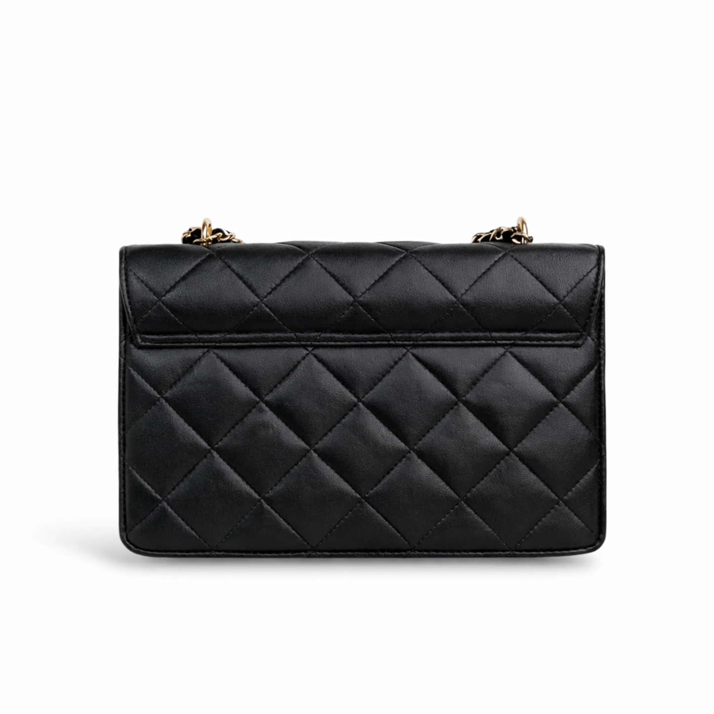 Quilted Crossbody Leather Bag – Velvet Interior Shoulder Bag